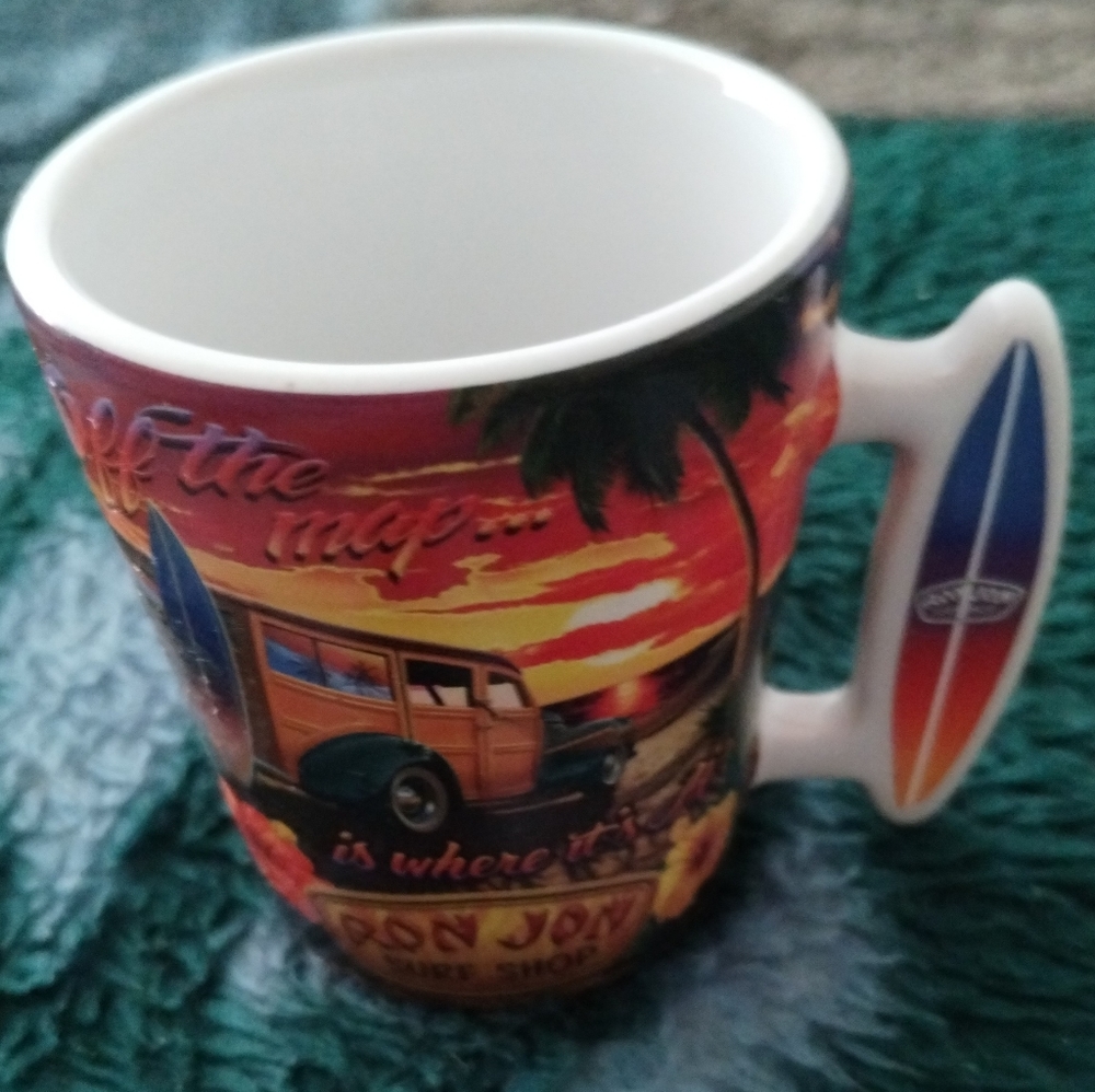 COPY - Ron Jon Surf Shop Shot or Expresso Cup/Mug A Rare Piece of The Past. Vin…